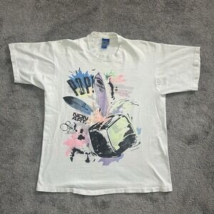 Vintage 80s OP Ocean Pacific Surf Board Toaster Pop! Art T-Shirt Fits Large USA